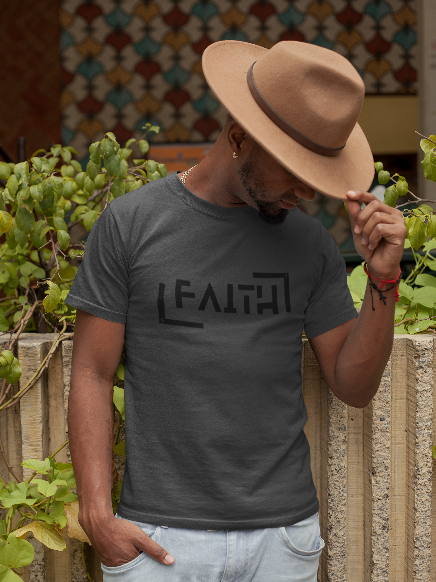 FAITH Minimalist Christian Graphic T-Shirt | Modern Religious Streetwear Tee