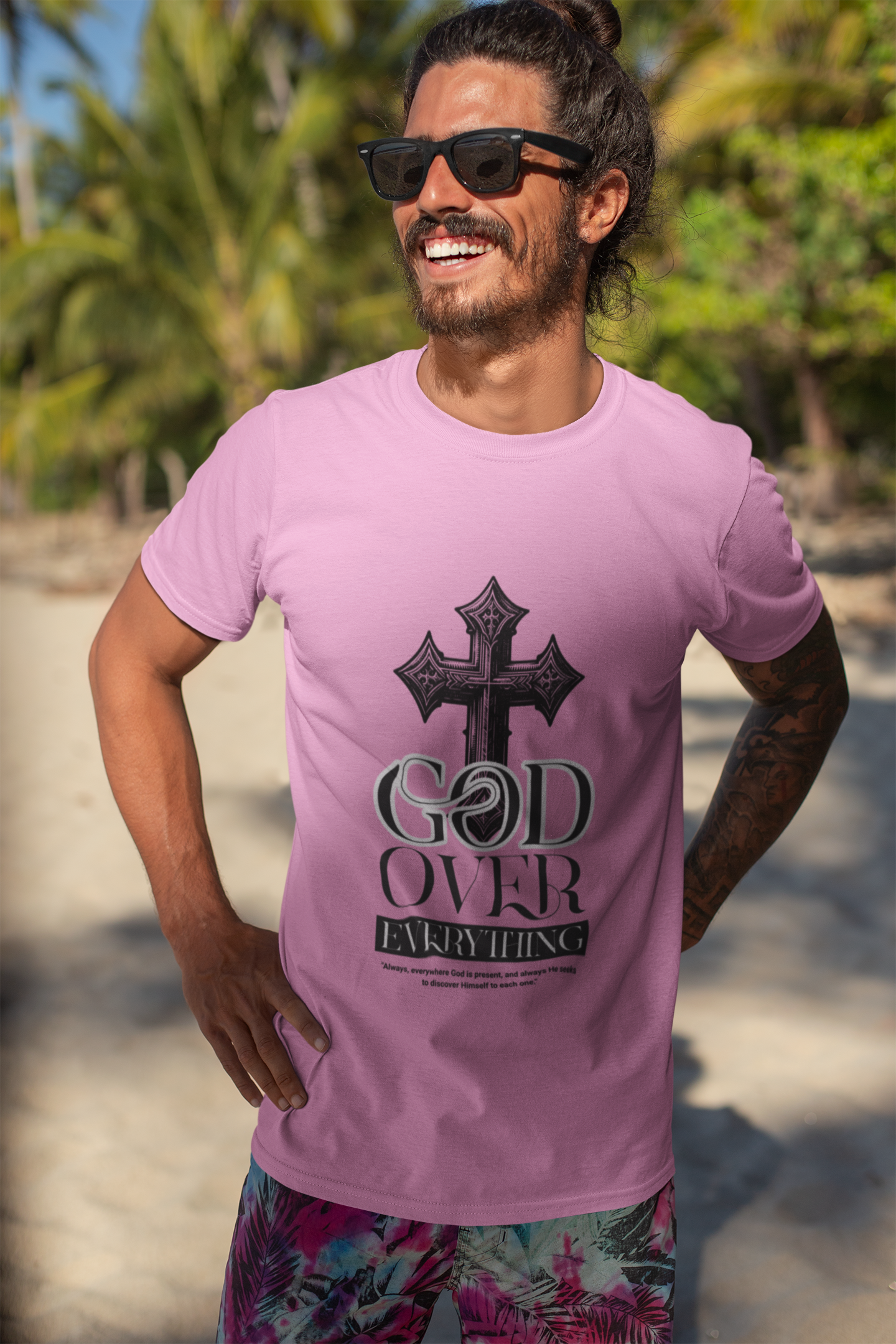 God Over Everything Shirt – Christian Faith Graphic Tee