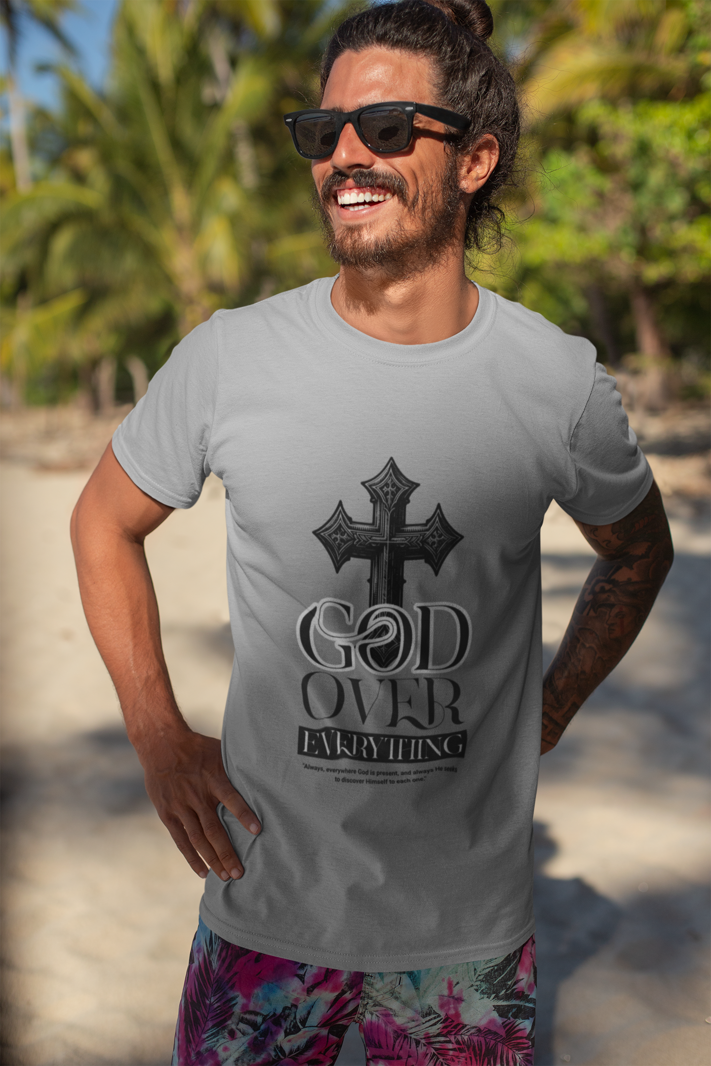 God Over Everything Shirt – Christian Faith Graphic Tee
