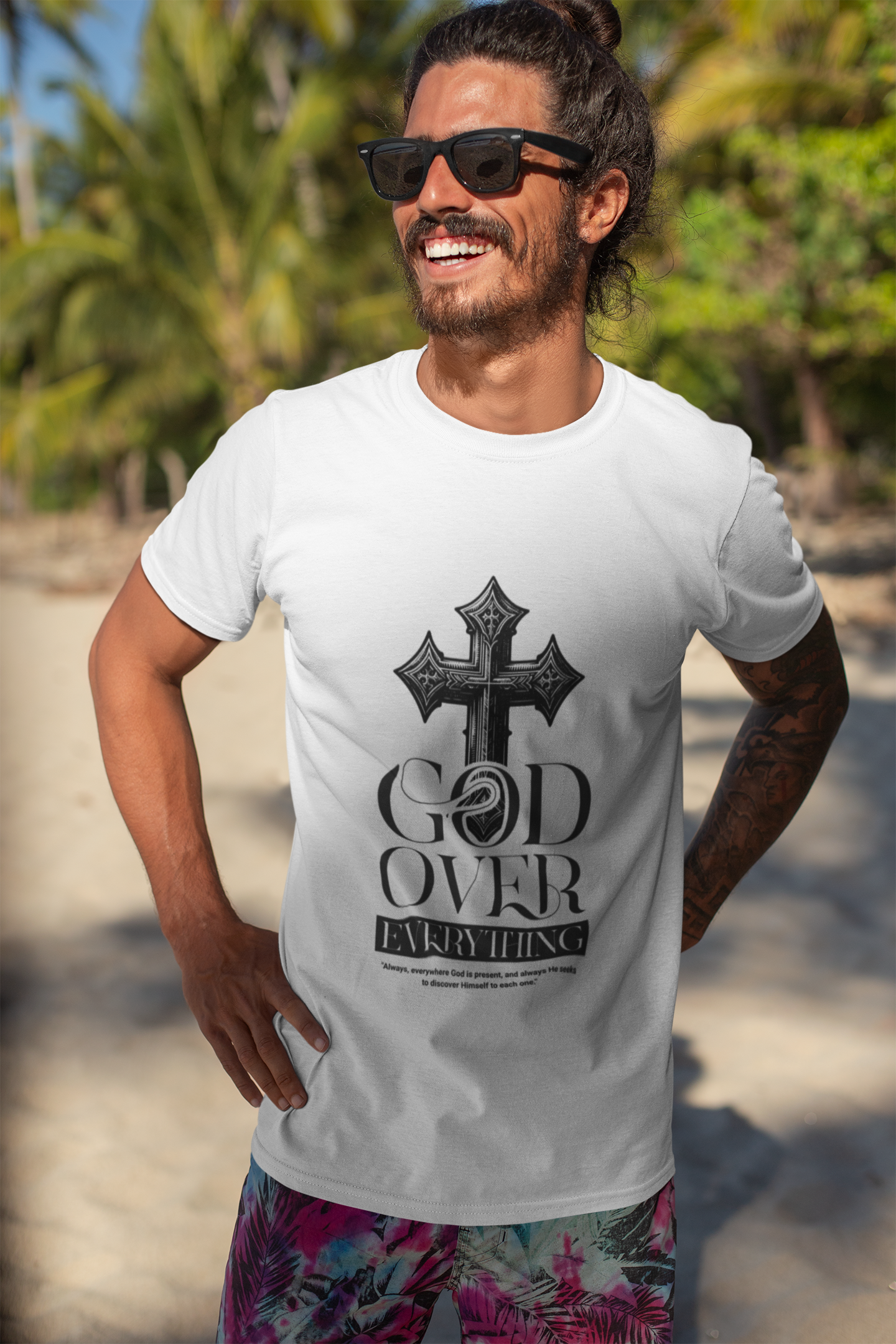God Over Everything Shirt – Christian Faith Graphic Tee