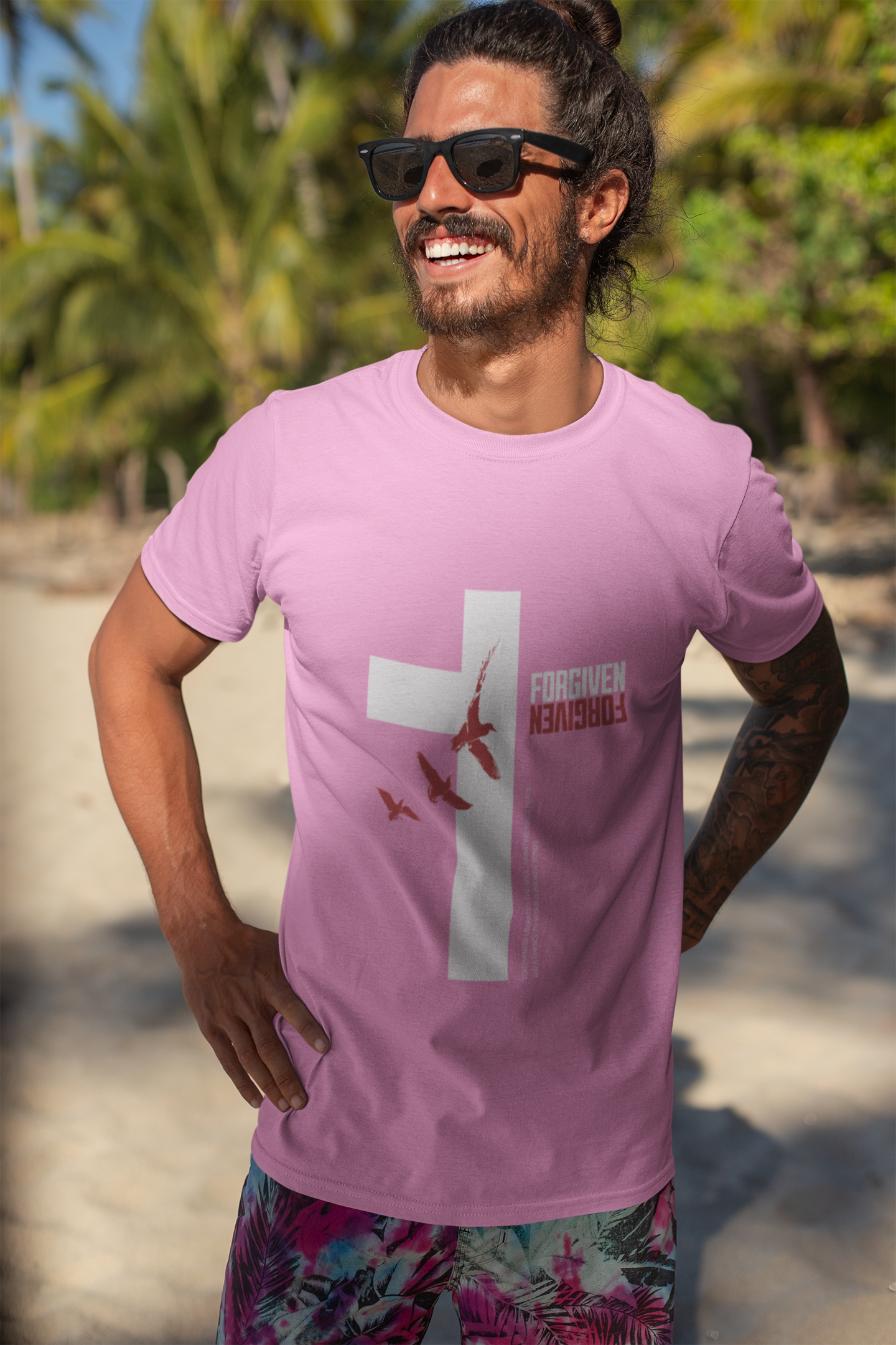 Forgiven Christian T-Shirt – Minimalist Faith Graphic Tee