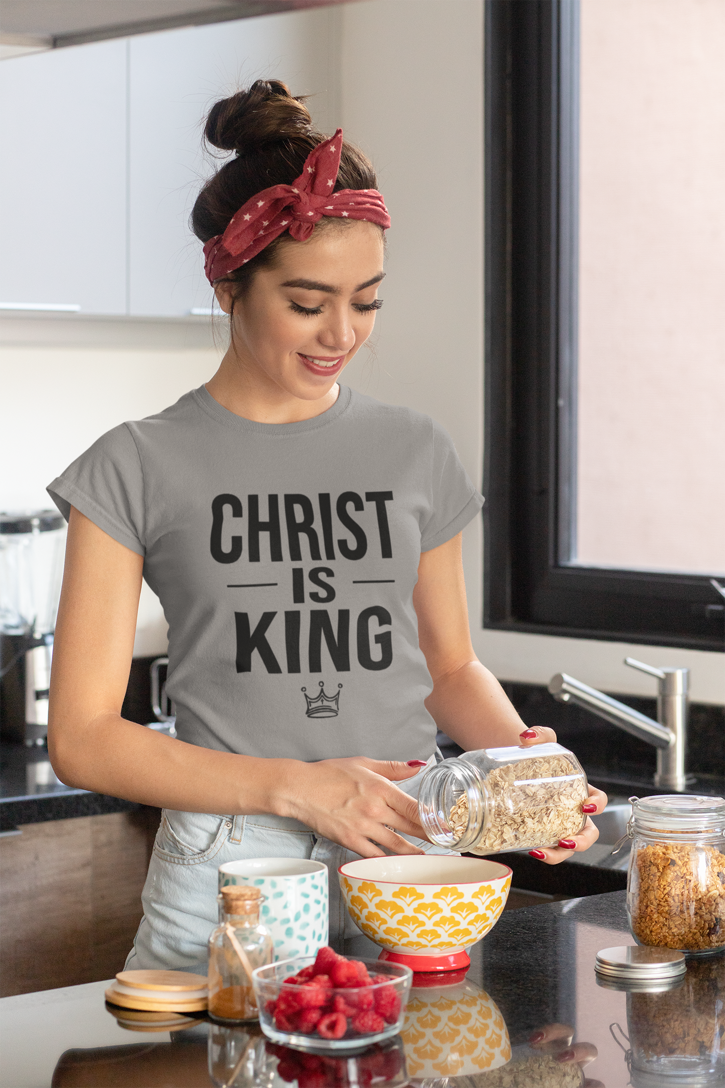 Christ Is King Shirt – Bold Christian Faith Graphic Tee (Copy) (Copy)