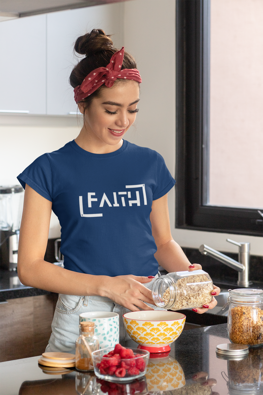 FAITH Minimalist Christian Graphic T-Shirt | Modern Religious Streetwear Tee