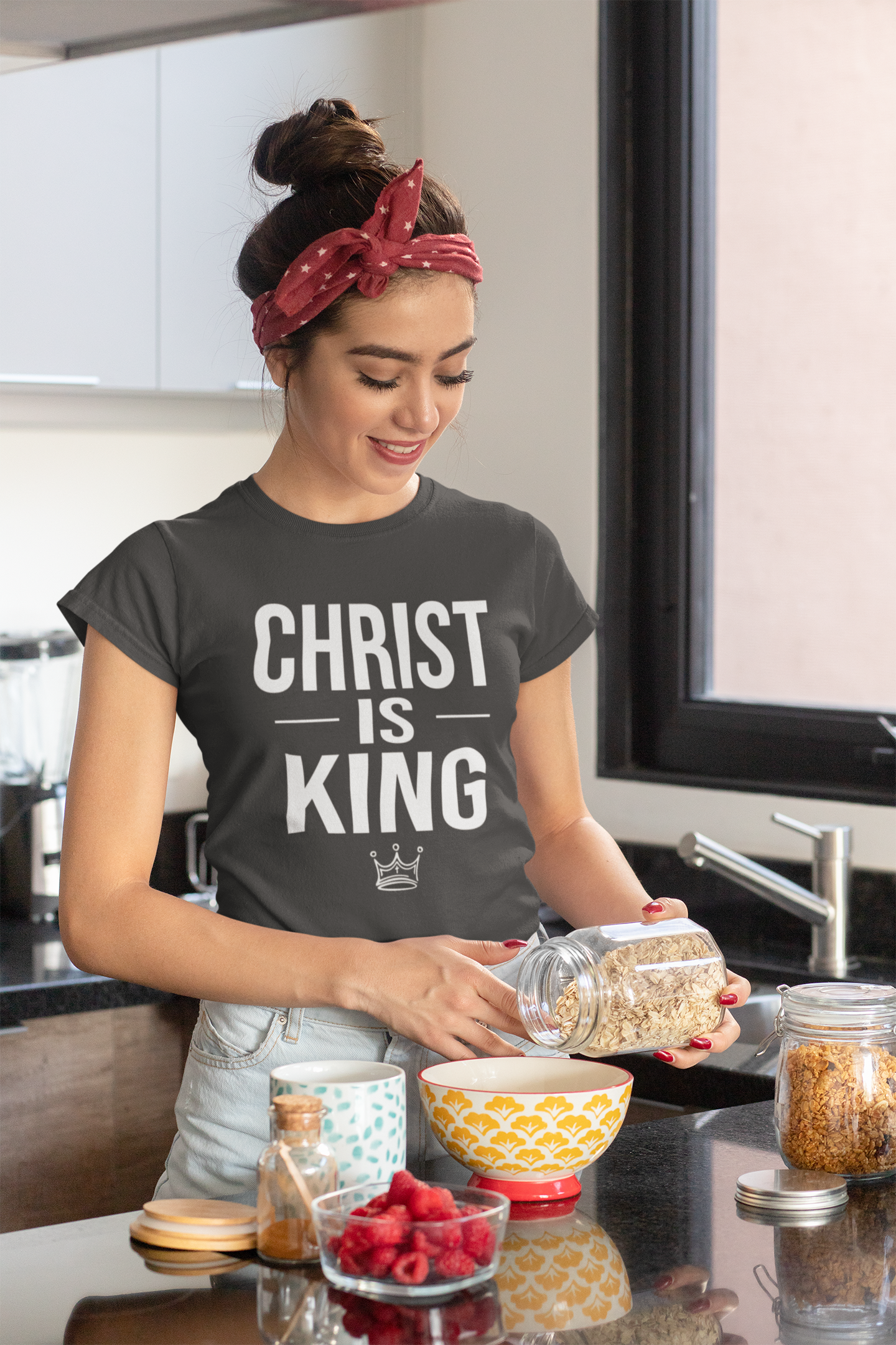 Christ Is King Shirt – Bold Christian Faith Graphic Tee (Copy)