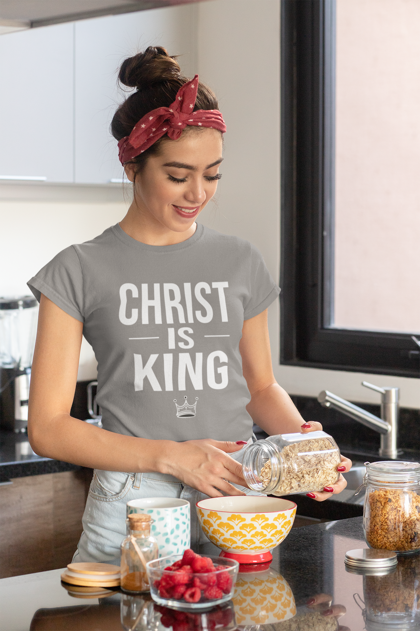 Christ Is King Shirt – Bold Christian Faith Graphic Tee (Copy)