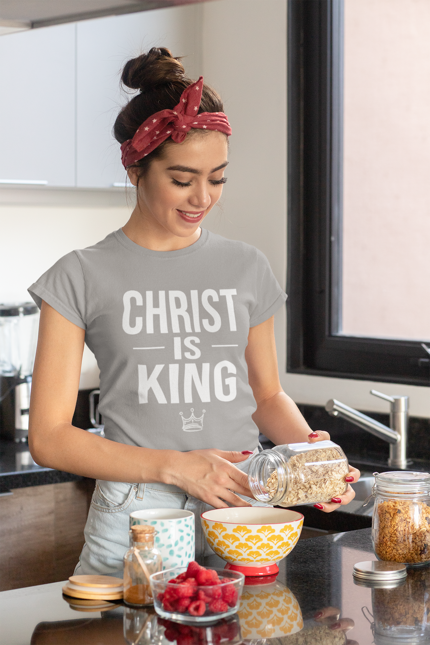Christ Is King Shirt – Bold Christian Faith Graphic Tee (Copy)
