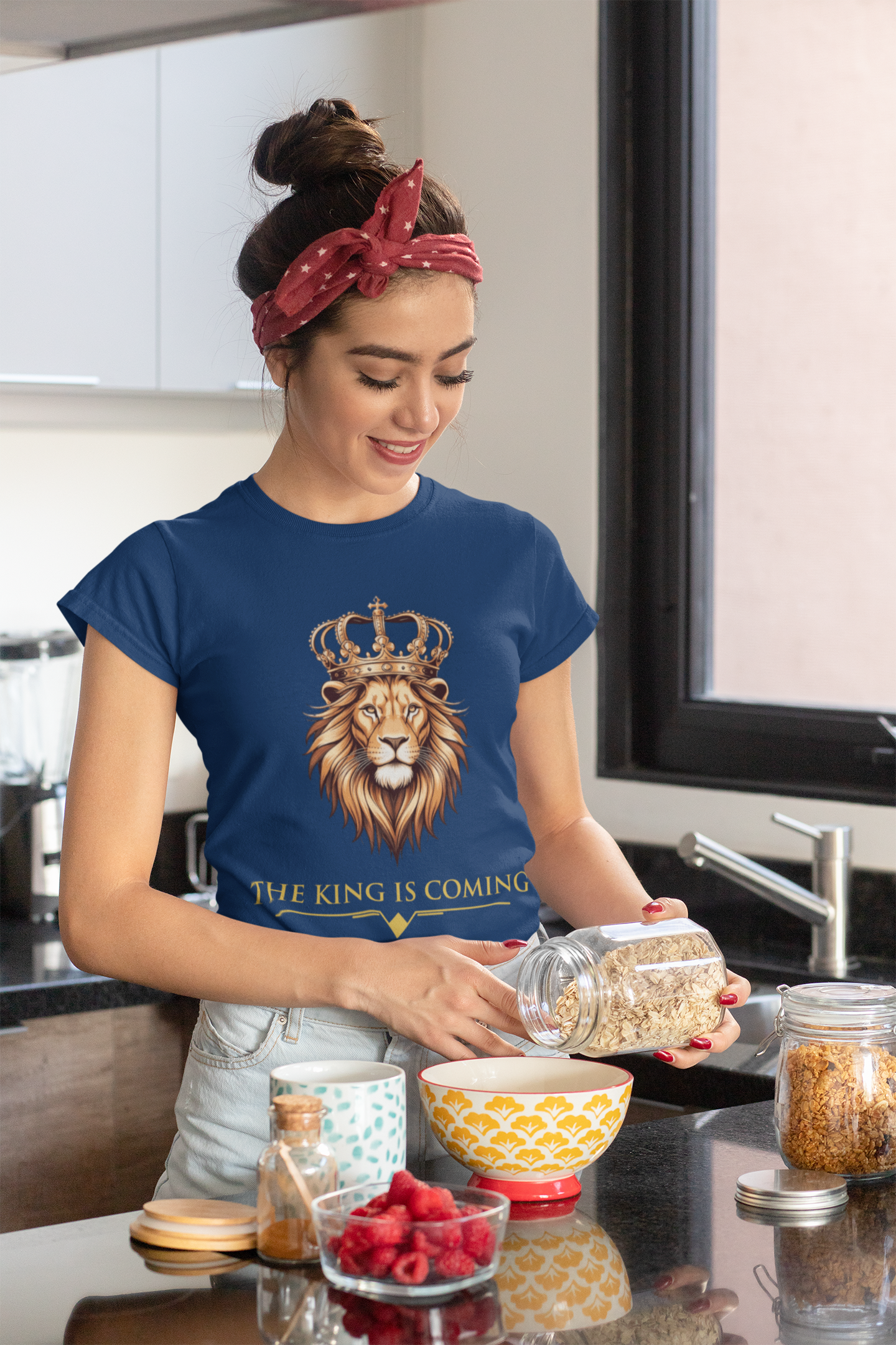 The King Is Coming Shirt – Lion of Judah Christian Graphic Tee (Copy)