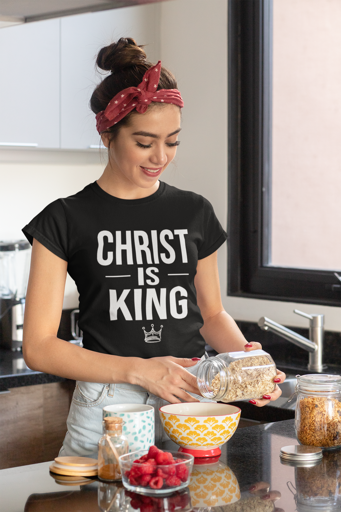 Christ Is King Shirt – Bold Christian Faith Graphic Tee (Copy)