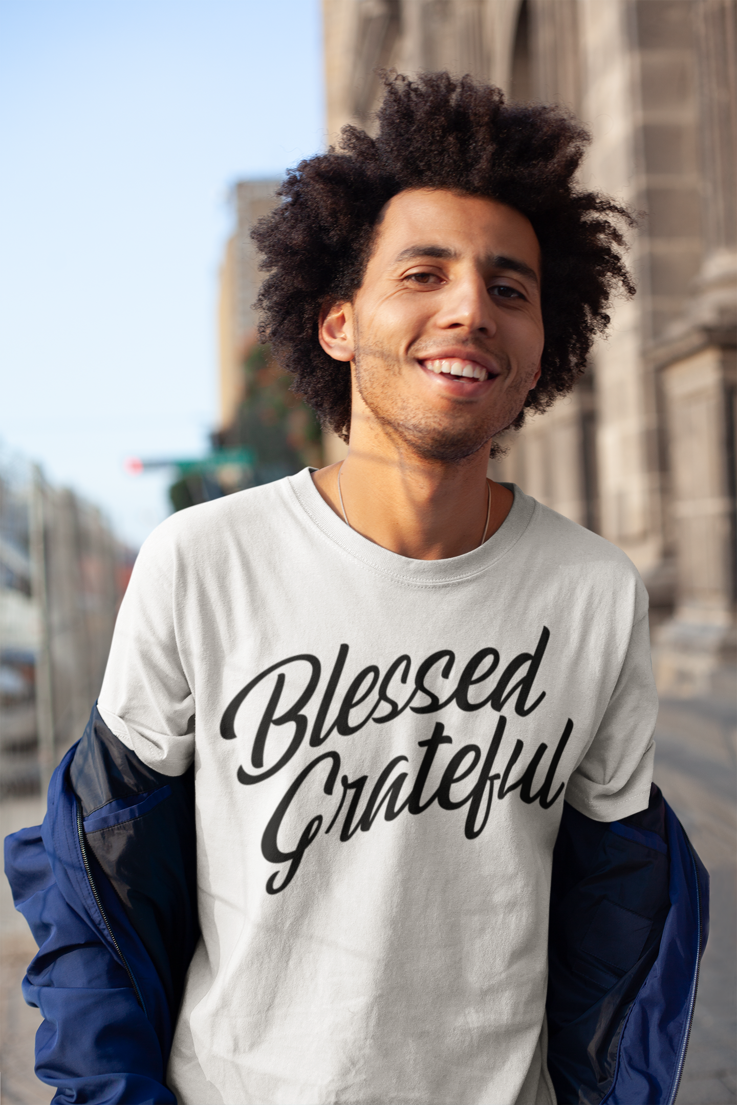 Blessed & Grateful Christian Shirt | Inspirational Faith Graphic Tee
