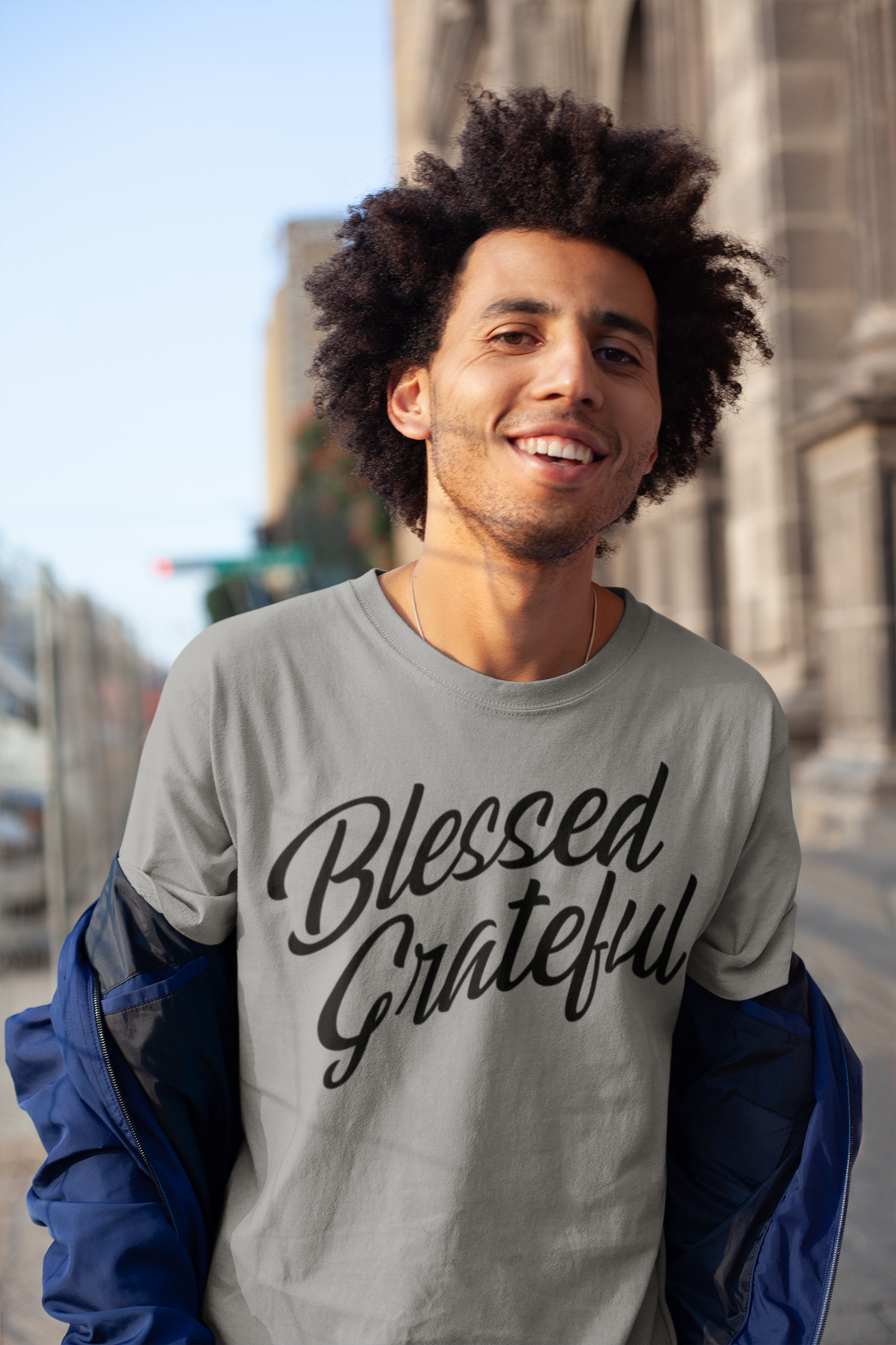 Blessed & Grateful Christian Shirt | Inspirational Faith Graphic Tee